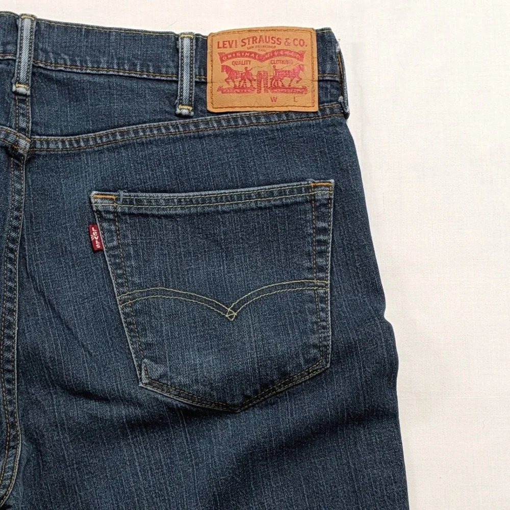 Levi's 511 Slim Fit Mens Jeans Dark Wash Denim Blue W38 L36